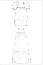 ZERO WASTE Tier Dress • PDF Pattern